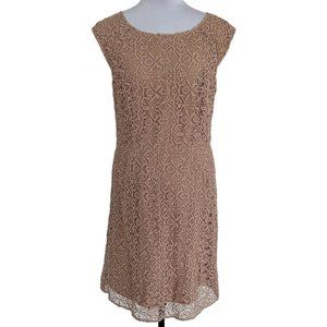 Alice by Temperley crochet laced midi sheath dress